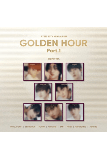Ateez - 10Th Mini Album [Golden Hour : Part.1] (Digipak Ve [Mingi Ver.] CD - omot