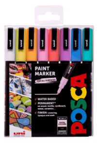 Uni pak marker Posca pc-3m pastelne boje 8/1 - slika proizvoda