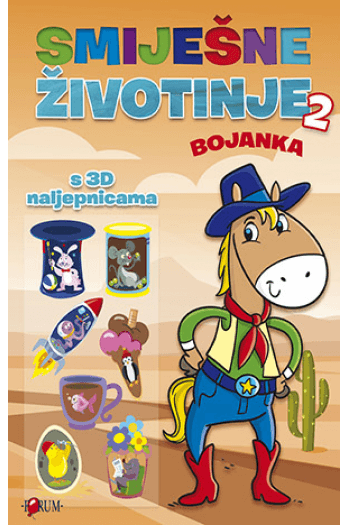 Bojanka Smiješne životinje 2 - naslovnica