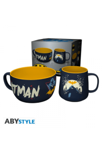 DC Comics - Breakfast Set Mug + Bowl - Batman Iconic