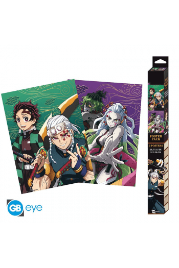 Demon Slayer - Set 2 Chibi Posters -Entertainment District (52X38) - slika proizvoda