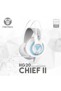 Slušalice žične gaming Fantech 3*3.5mm+USB+mikrofon Chef II HG20 bijele