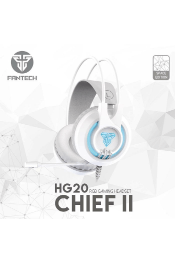 Slušalice žične gaming Fantech 3*3.5mm+USB+mikrofon Chef II HG20 bijele - slika proizvoda