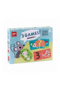 Set Apli igara 3 u 1: slagalica 24 1, domino 36 1 i memori 24 1 18798 - slika proizvoda