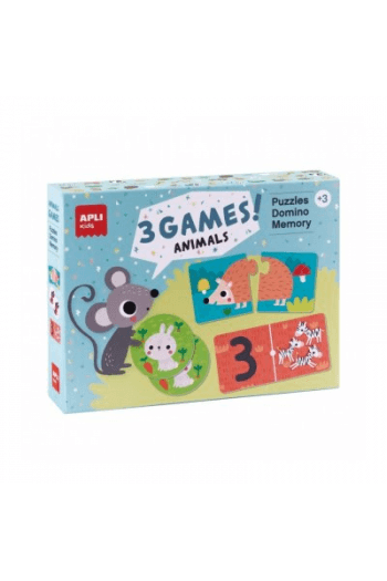 Set Apli igara 3 u 1: slagalica 24 1, domino 36 1 i memori 24 1 18798 - slika proizvoda