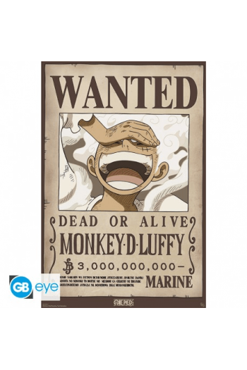 One Piece - Poster Maxi 91.5X61 - Wanted Luffy Wano - slika proizvoda