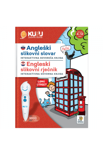 Interaktivna knjiga Kuku - Engleski slikovni rječnik (bez olovke) - naslovnica