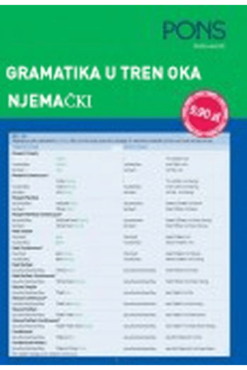 PONS gramatika u tren oka njemački - naslovnica