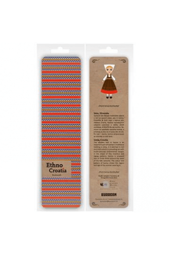 Označivač stranica kartonski 4,5 x 17,5cm Ethno Croatia Istra P12 - slika proizvoda