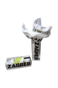 Turistički plan grada Zagreba (Crumpled City Map) - naslovnica