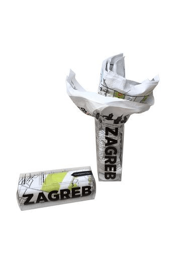 Turistički plan grada Zagreba (Crumpled City Map) - naslovnica