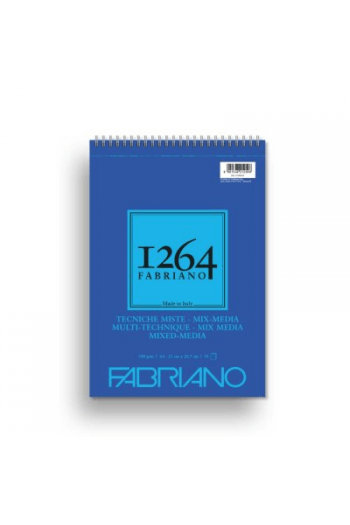 Blok Fabriano 1264 mix media 21x29,7 (A4) 300g 30L spiralni top side 19100643 - slika proizvoda