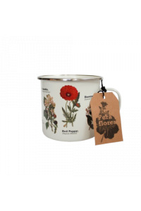 Wild Flowers Enamel Mug