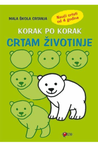 Korak po korak - Crtam životinje - naslovnica