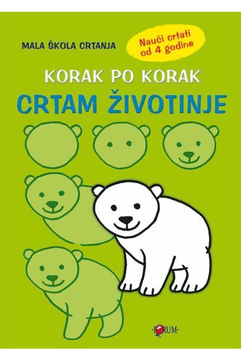 Korak po korak - Crtam životinje - naslovnica