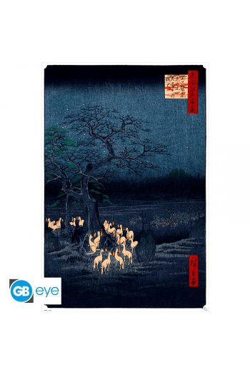 Hiroshige - Poster Maxi 91.5X61 - New Years Eve Foxfire Exclu - slika proizvoda