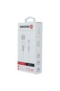Swissten Kabel Usb/Usb-C, 3.1, 1.5M, Bijeli