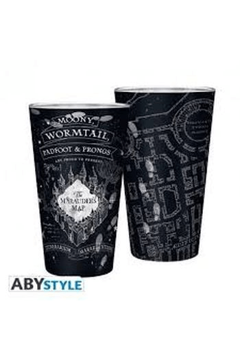 HARRY POTTER - Large Glass - 400ml - Marauder's map - Matte - slika proizvoda