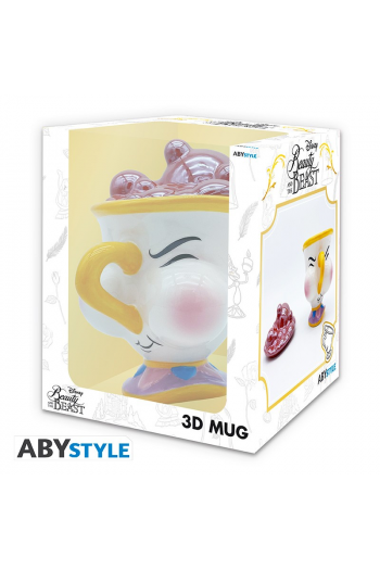 DISNEY - Mug 3D - The Beauty & the Beast Chip with bubbles - slika proizvoda