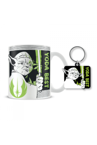 Pyramid Star Wars (Yoda Best) Mug & Keychain Set