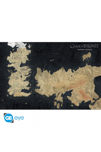 Game Of Thrones - Poster «Westeros Map» (91.5X61) - slika proizvoda