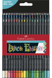 Boje drvene 36boja trokutaste Black Edition Faber Castell 116436 blister - slika proizvoda