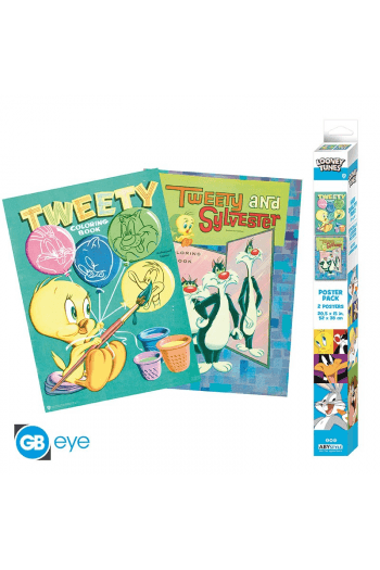 Looney Tunes - Set 2 Chibi Posters - Tweety And Sylevester (52X38) - slika proizvoda