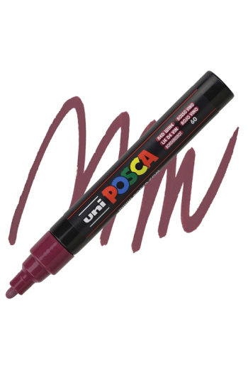 Marker Uni pc-5m Posca crveni_boja vina - slika proizvoda