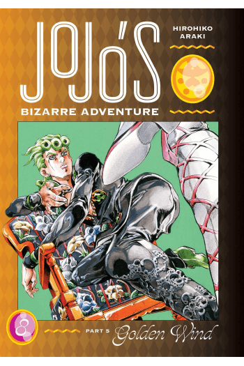 JoJos Bizarre Adventure: Golden Wind, [Part 5] Vol. 08 (Manga) - naslovnica
