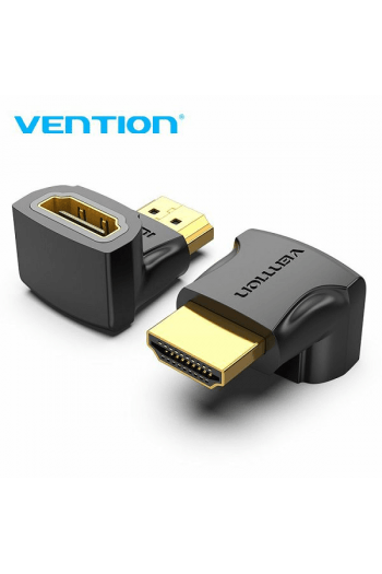 Adapter Hdmi Muški Na Hdmi Ženski Kutni Vention 90 Aiob0 Crni - slika proizvoda