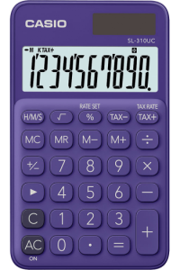 Kalkulator CASIO SL-310 UC-PL ljubičasti KARTON PAK. bls P10/100 - slika proizvoda