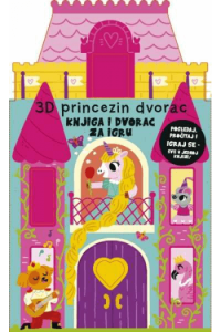 3D princezin dvorac - knjiga i dvorac za igru (Slikovnica) - naslovnica
