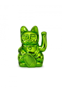 Lucky Cat Festive - Shiny Green - waving cat - slika proizvoda