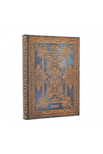 Planer dnevni 2026 13x18cm - midi s gumicom Blue Luxe Paperblanks - slika proizvoda