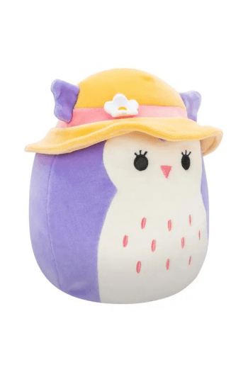 SQU: SQUishmallows 20cm W19 - Holly - Ljubičasta Sova Sa Šeširom - slika proizvoda