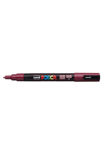 Marker Uni pc-3m Posca crveni_boja vina - slika proizvoda