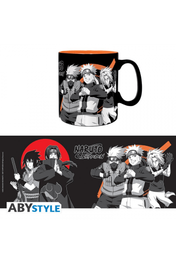 Naruto Shippuden - Mug -460ml-Group Black & White -Box* See Muga505 - slika proizvoda