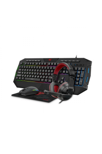 Gamenote set combo 4u1 tipkovnica+slušalice+miš+podloga KB501cm - slika proizvoda