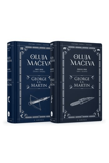 Pjesma leda i vatre 3: Oluja mačeva - komplet (svezak 1. i 2.) - naslovnica
