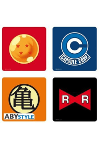 DRAGON BALL - Set 4 Coasters "Symbols" - slika proizvoda