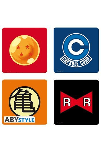 DRAGON BALL - Set 4 Coasters "Symbols" - slika proizvoda
