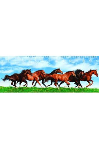 HORSES IN GREEN FIELD DEEP - slika proizvoda