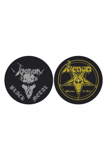 Venom - Black Metal/Welcome To Hell Official Slipmat Set - omot