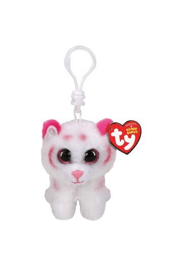 Ty Beanie Boos Tabor Pink and White Tiger  -  roza/bijeli tigar - privjesak - slika proizvoda