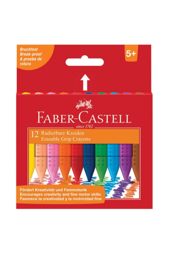 Boje voštane 12boja kartonska kutija Grip 2001 Faber Castell 122520 blister ~ 1/6/132 - slika proizvoda