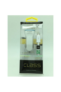 Auto punjač 3.1 A + USB kabel micro bijeli - slika proizvoda