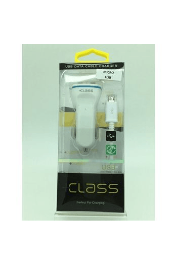 Auto punjač 3.1 A + USB kabel micro bijeli - slika proizvoda