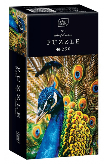 Puzzle 250 kom Colorful nature 1 Peacock Interdruk - slika proizvoda