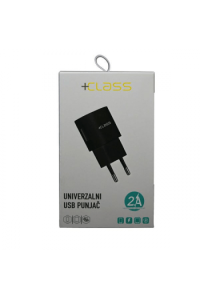 Kućni punjač + Class USB 2.1A  + USB kabel mikro crni