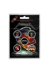 Metallica - Hardwired to Self destruct bedževi set 5 kom. - slika proizvoda